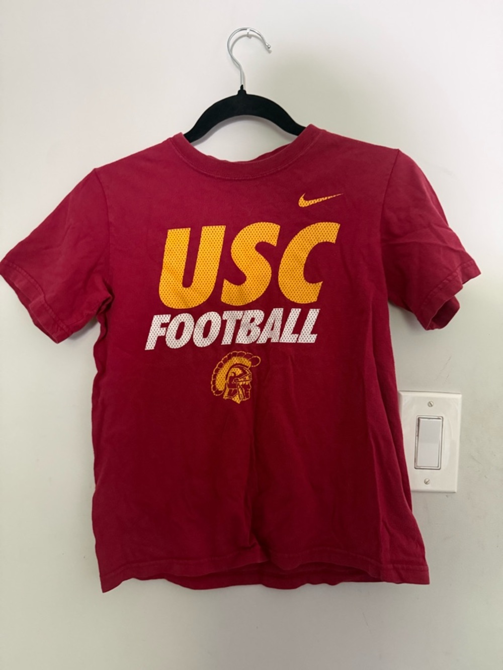 Nike USC Football Tee - Cardinal and Gold
